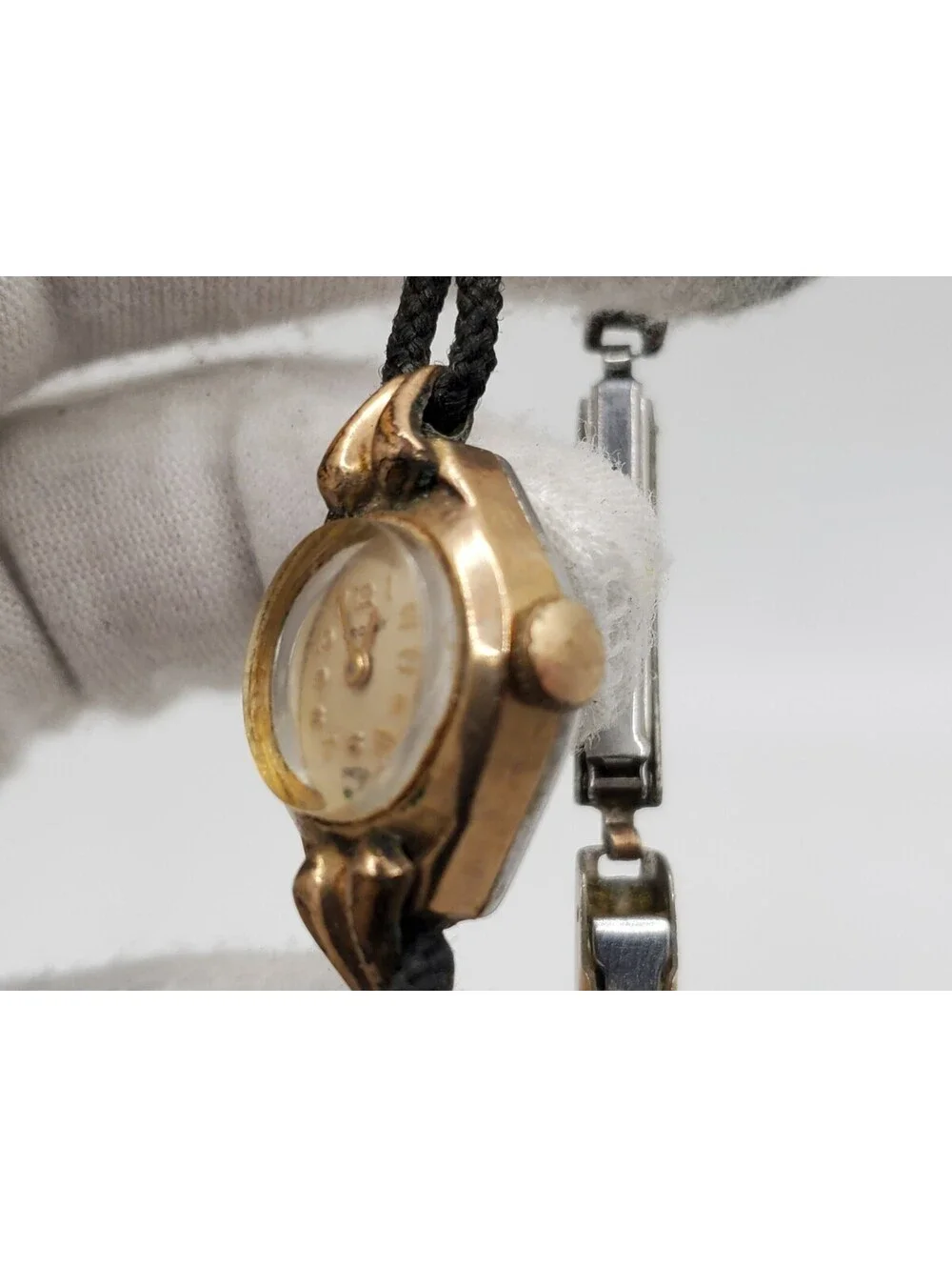 Vintage Crosby Mechanical Watch Women 10k R.G.P Bezel For Parts